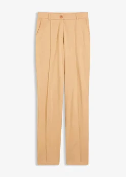 bonprix Hosen|Bekleidung·Kleider^Baumwoll-Jersey-Hose mit Biesen cappuccino