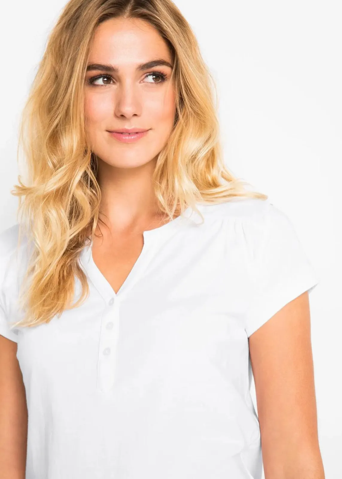 bonprix Shirts & Tops^Baumwoll-Shirt, Kurzarm signalrot