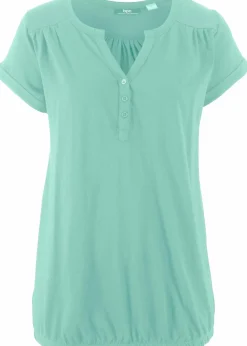 bonprix Shirts & Tops^Baumwoll-Shirt, Kurzarm hellmint