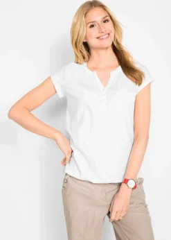 bonprix Shirts & Tops^Baumwoll-Shirt, Kurzarm hellmint