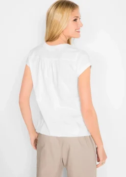 bonprix Shirts & Tops^Baumwoll-Shirt, Kurzarm hellmint