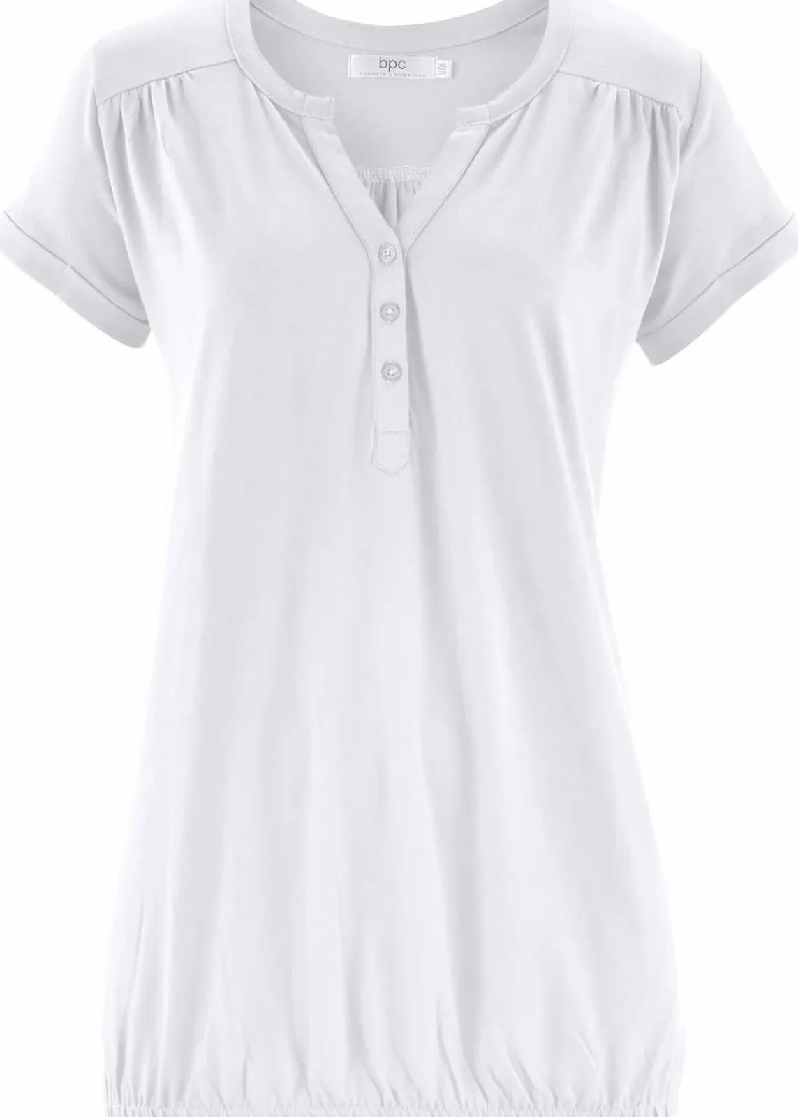 bonprix Shirts & Tops^Baumwoll-Shirt, Kurzarm weiß