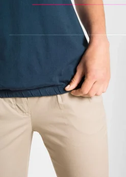 bonprix Shirts & Tops^Baumwoll-Shirt, Kurzarm dunkelblau