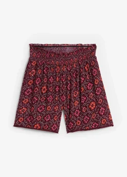 bonprix Bekleidung·Outdoorbekleidung|Bekleidung·Kleider^Bedruckte Schlupf-Shorts mit Gummibund dunkelbeere bedruckt