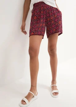 bonprix Bekleidung·Outdoorbekleidung|Bekleidung·Kleider^Bedruckte Schlupf-Shorts mit Gummibund dunkelbeere bedruckt