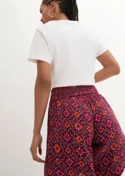 bonprix Bekleidung·Outdoorbekleidung|Bekleidung·Kleider^Bedruckte Schlupf-Shorts mit Gummibund dunkelbeere bedruckt