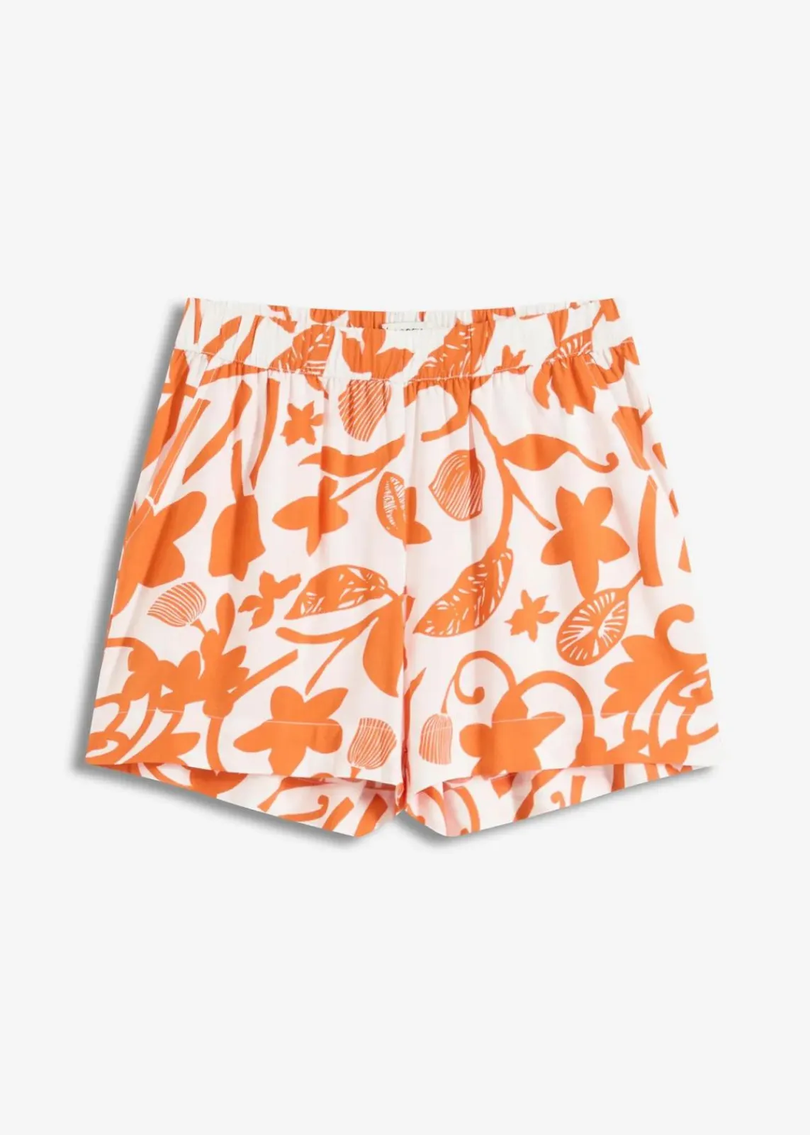 bonprix Bekleidung·Outdoorbekleidung|Bekleidung·Kleider^bedruckte Shorts aus fließender Viskose wollweiß/mango floral