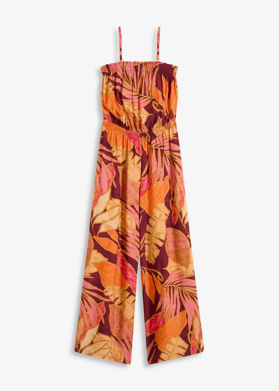 bonprix Bekleidung·Homewear|Jumpsuits^bedruckter Jumpsuit aus fließender Viskose braun floral