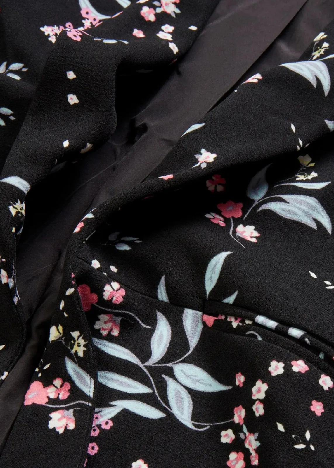 bonprix Blazer|Bekleidung·Basics^Bedruckter Longblazer schwarz geblümt