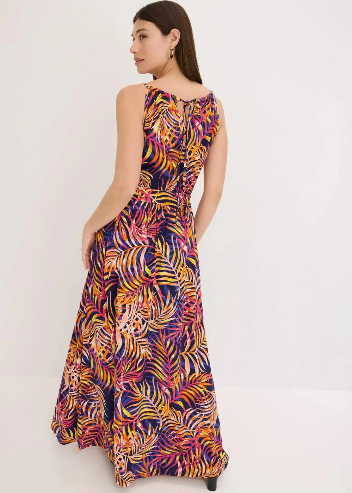 bonprix Kleider|Bekleidung·Pullover & Strickjacken^bedrucktes Jerseykleid blau floral