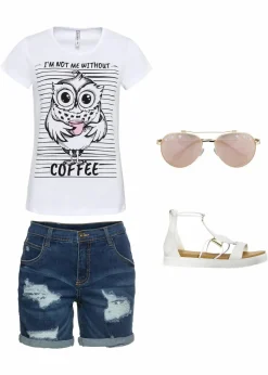 bonprix Shirts & Tops^Bedrucktes T-Shirt weiß bedruckt Eule