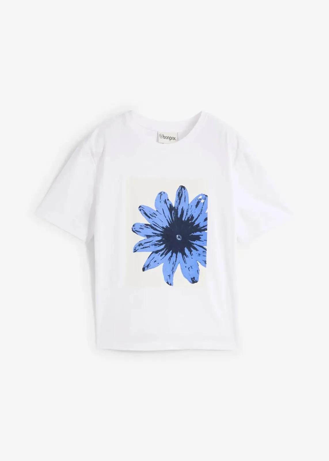 bonprix Shirts & Tops|Nachhaltigere Materialien^Bedrucktes T-Shirt aus reiner Baumwolle weiß graphisch bedruckt