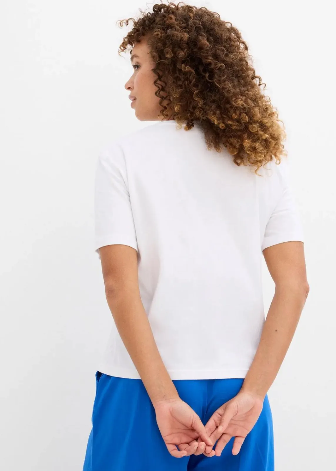 bonprix Shirts & Tops|Nachhaltigere Materialien^Bedrucktes T-Shirt aus reiner Baumwolle weiß graphisch bedruckt