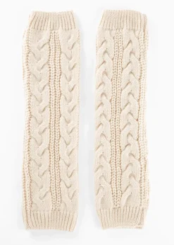 bonprix Handschuhe & Stulpen|Socken & Strumpfhosen^Beinstulpen kieselbeige