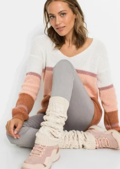 bonprix Handschuhe & Stulpen|Socken & Strumpfhosen^Beinstulpen kieselbeige