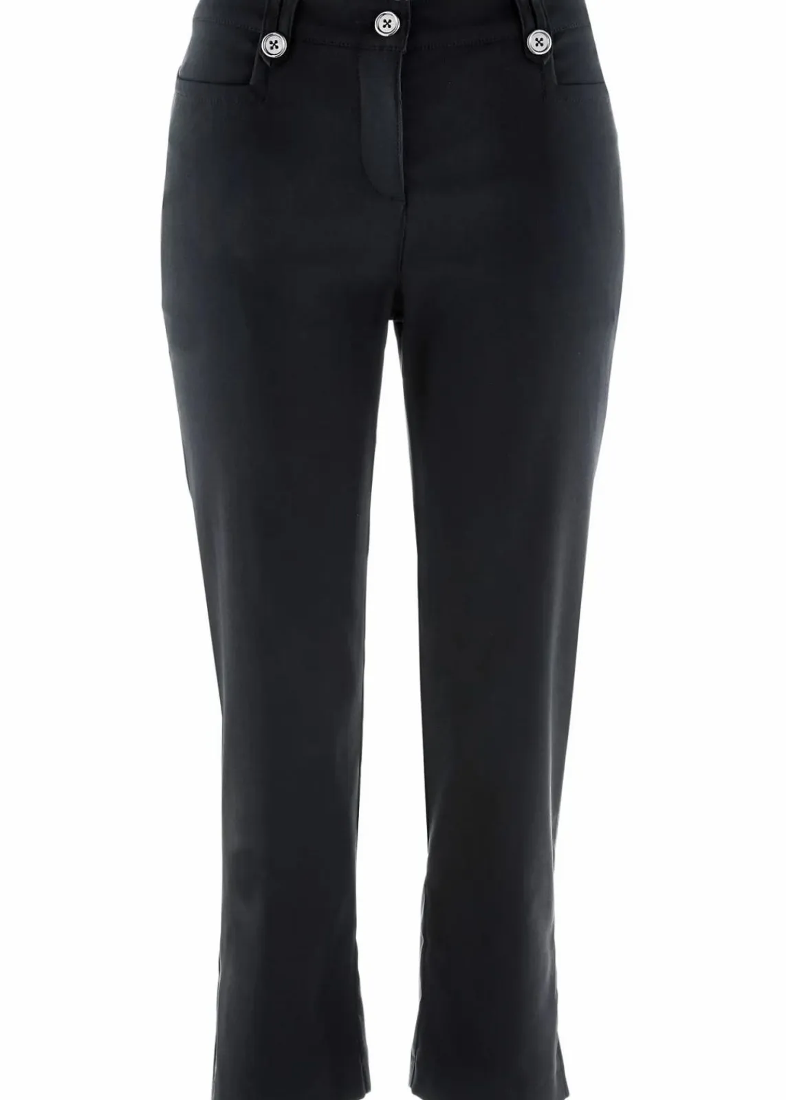 bonprix Bekleidung·Kleider|Hosen^7/8-Bengalin-Hose mit Bequembund schwarz