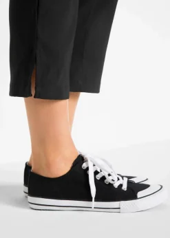 bonprix Bekleidung·Kleider|Hosen^7/8-Bengalin-Hose mit Bequembund schwarz
