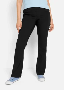 bonprix Kurzgrößen|Bekleidung·Kleider^Bengalin-Stretch-Hose, Bootcut schwarz