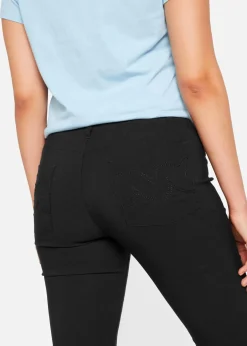 bonprix Kurzgrößen|Bekleidung·Kleider^Bengalin-Stretch-Hose, Bootcut schwarz