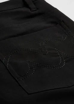 bonprix Kurzgrößen|Bekleidung·Kleider^Bengalin-Stretch-Hose, Bootcut schwarz