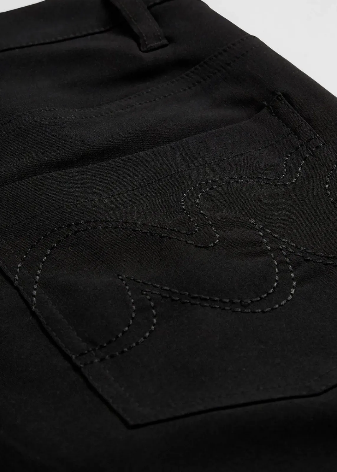 bonprix Kurzgrößen|Bekleidung·Kleider^Bengalin-Stretch-Hose, Bootcut schwarz