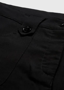 bonprix Kurzgrößen|Bekleidung·Kleider^Bengalin-Stretch-Hose mit Bequembund schwarz
