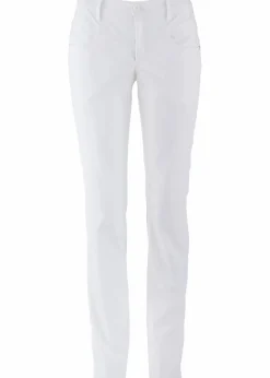bonprix Hosen|Bekleidung·Kleider^Bengalin-Stretch-Hose, Straight weiss