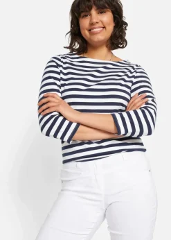 bonprix Hosen|Bekleidung·Kleider^Bengalin-Stretch-Hose, Straight weiss