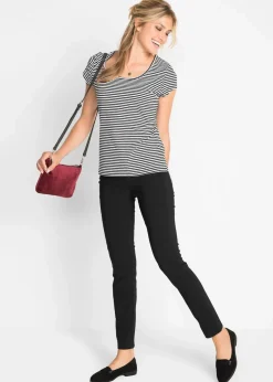 bonprix Bekleidung·Kleider|Hosen^Bengalin-Stretch-Hose, Straight schwarz
