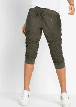 bonprix Bekleidung·Kleider|Hosen^Bequeme Capri-Hose oliv