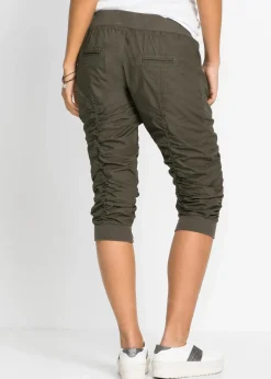 bonprix Bekleidung·Kleider|Hosen^Bequeme Capri-Hose oliv