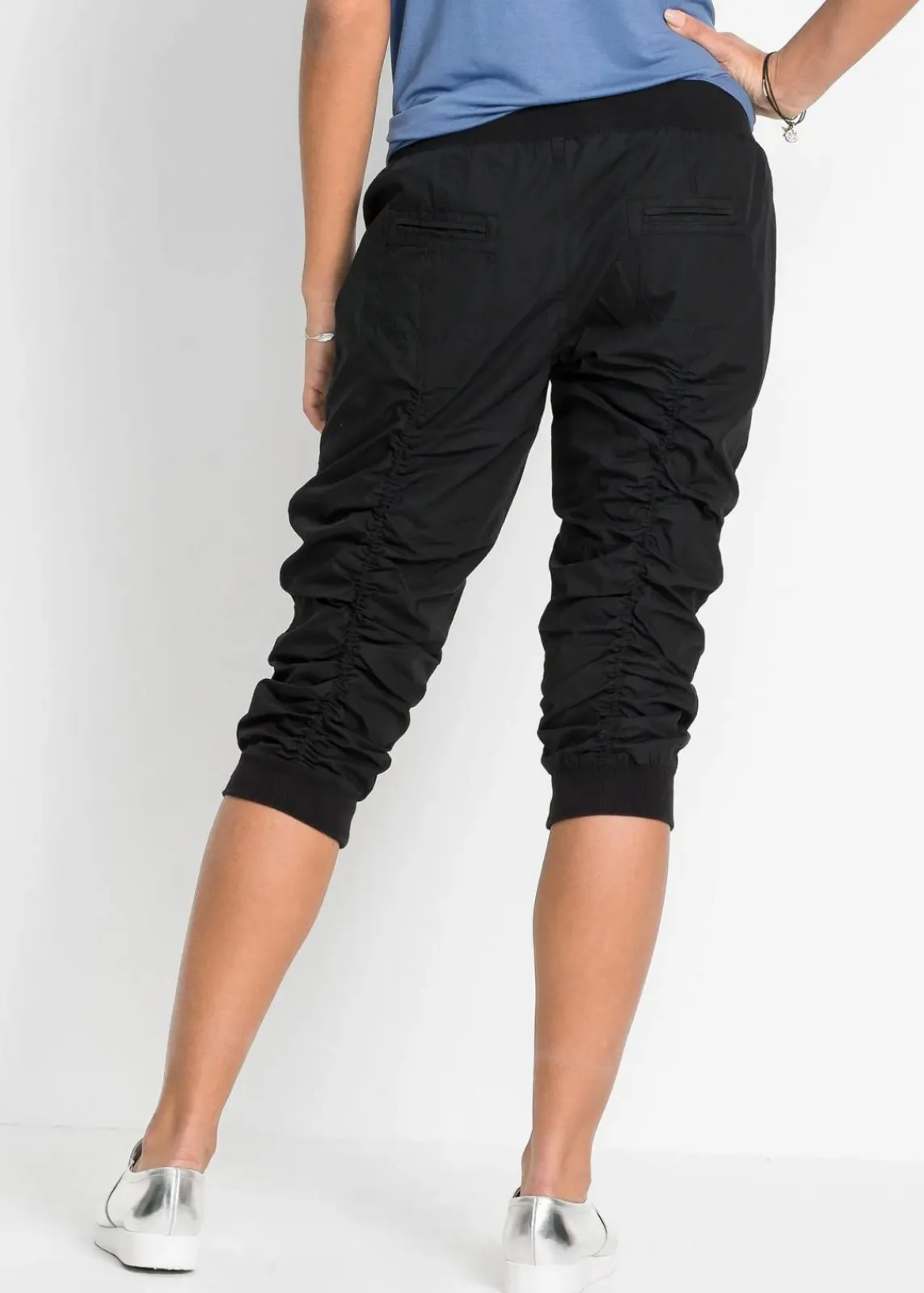 bonprix Hosen|Bekleidung·Kleider^Bequeme Capri-Hose schwarz
