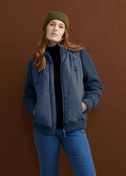 bonprix Bekleidung·Hosen|Jacken & Mäntel^Übergangsjacke dunkelblau
