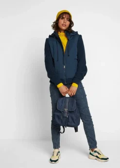 bonprix Bekleidung·Hosen|Jacken & Mäntel^Übergangsjacke dunkelblau