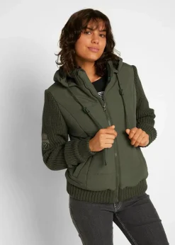 bonprix Jacken & Mäntel|Bekleidung·Hosen^Übergangsjacke oliv