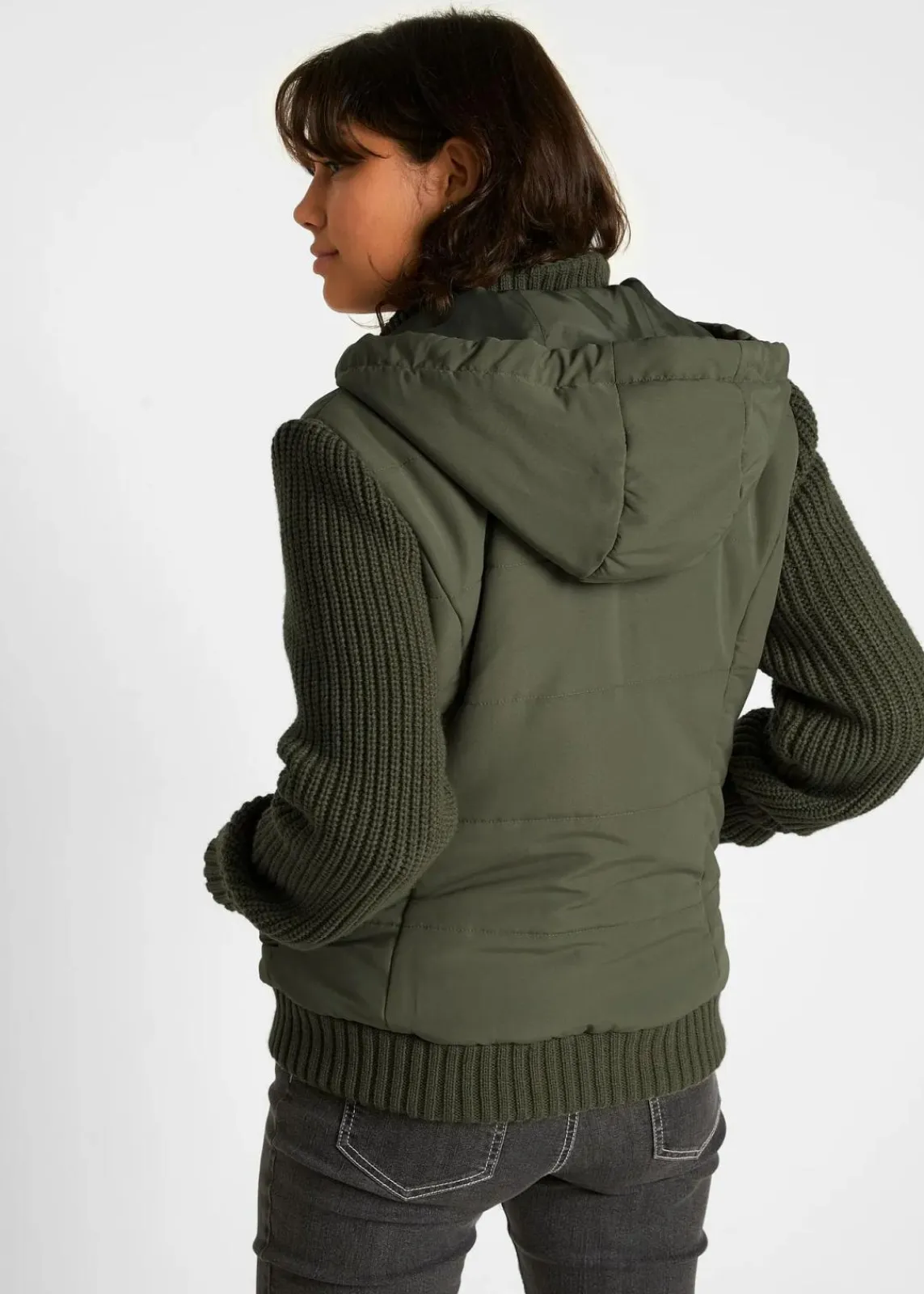 bonprix Jacken & Mäntel|Bekleidung·Hosen^Übergangsjacke oliv