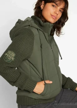 bonprix Jacken & Mäntel|Bekleidung·Hosen^Übergangsjacke oliv