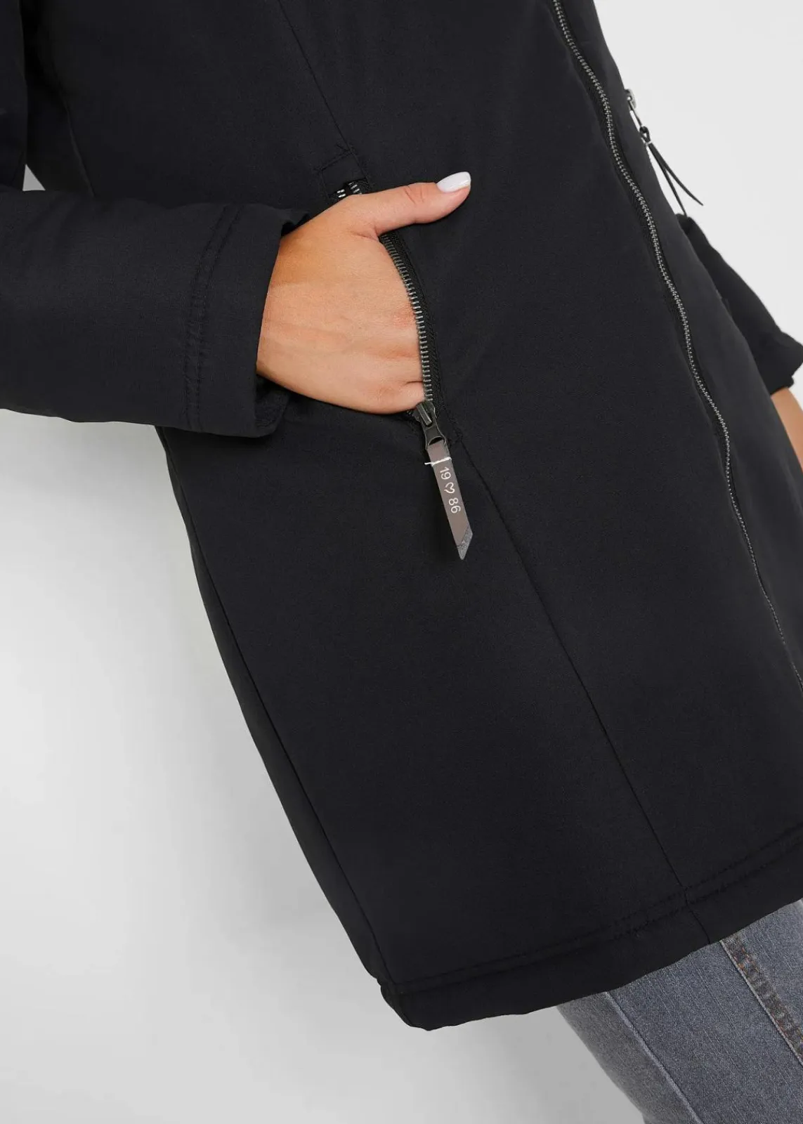 bonprix Bekleidung·Hosen|Jacken & Mäntel^Übergangsjacke schwarz
