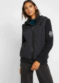 bonprix Jacken & Mäntel|Bekleidung·Hosen^Übergangsjacke schwarz