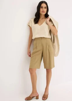 bonprix Hosen|Shorts^Bermuda khakibraun