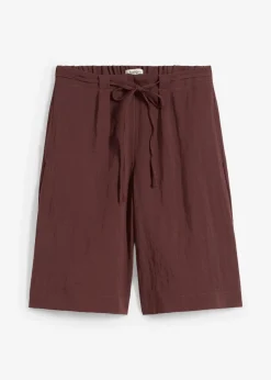 bonprix Bekleidung·Outdoorbekleidung|Bekleidung·Kleider^Bermuda aus fließendem Viskose-Mix terrabraun