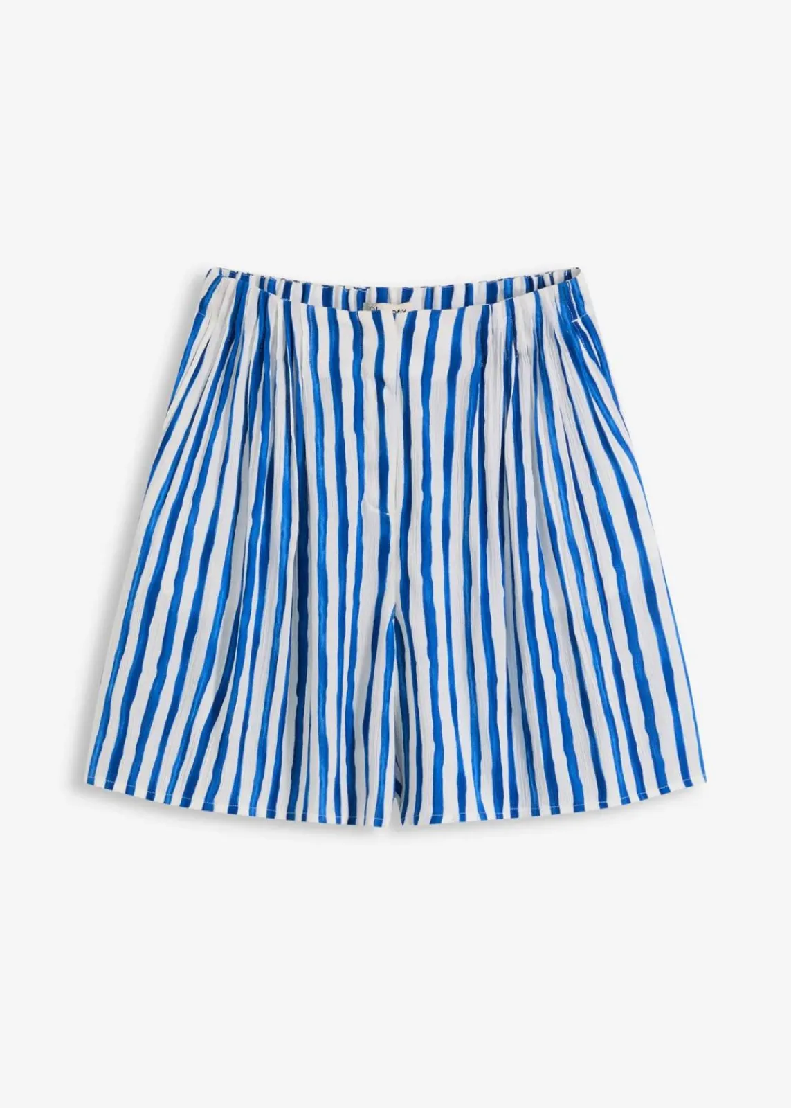 bonprix Bekleidung·Outdoorbekleidung|Bekleidung·Kleider^Bermuda aus fließender Viscose weiß/arktikblau gestreift