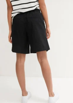 bonprix Bekleidung·Outdoorbekleidung|Bekleidung·Kleider^Bermuda aus Leinen-Baumwoll-Mix schwarz