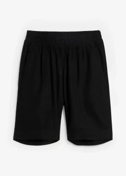 bonprix Bekleidung·Outdoorbekleidung|Bekleidung·Kleider^Bermuda aus Leinen-Viskose Mischung schwarz