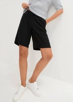 bonprix Bekleidung·Outdoorbekleidung|Bekleidung·Kleider^Bermuda aus Leinen-Viskose Mischung schwarz