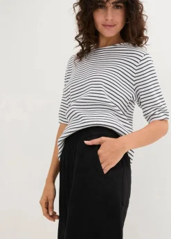 bonprix Bekleidung·Outdoorbekleidung|Bekleidung·Kleider^Bermuda aus Leinen-Viskose Mischung schwarz