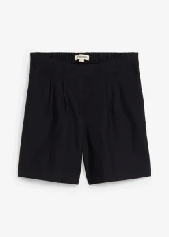 bonprix Hosen|Shorts^Bermuda aus reiner Baumwolle schwarz