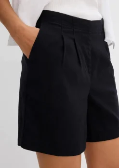 bonprix Hosen|Shorts^Bermuda aus reiner Baumwolle schwarz
