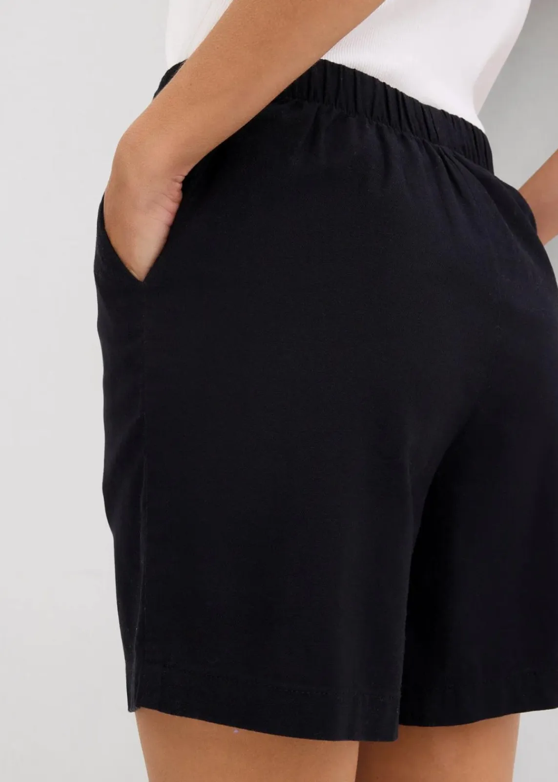 bonprix Hosen|Shorts^Bermuda aus reiner Baumwolle schwarz