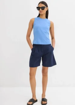 bonprix Bekleidung·Outdoorbekleidung|Bekleidung·Kleider^Bermuda aus reiner Baumwolle dunkelblau